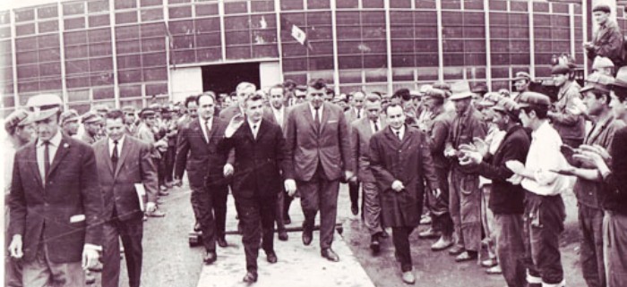1969 - Vizita la Industria Sarmei Campia Turzii