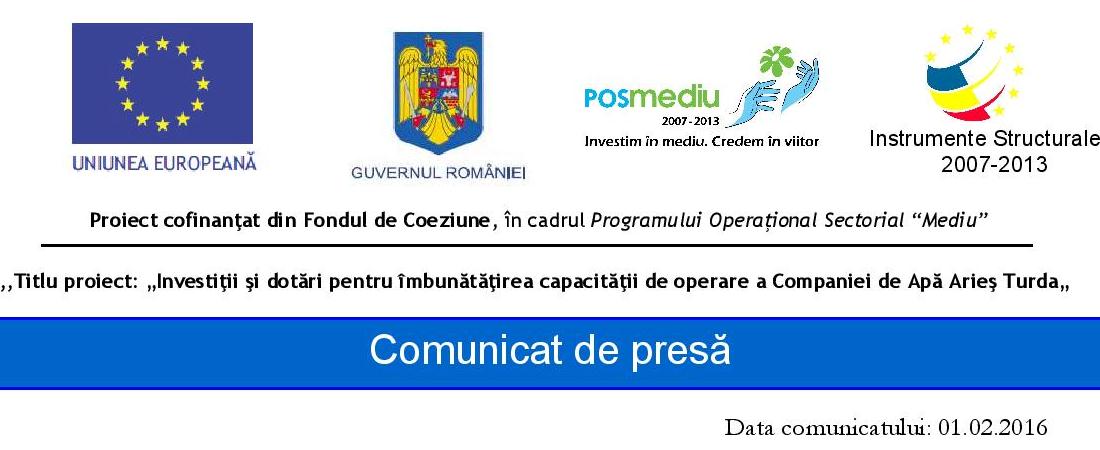 comunicat caa 1 februarie 2016