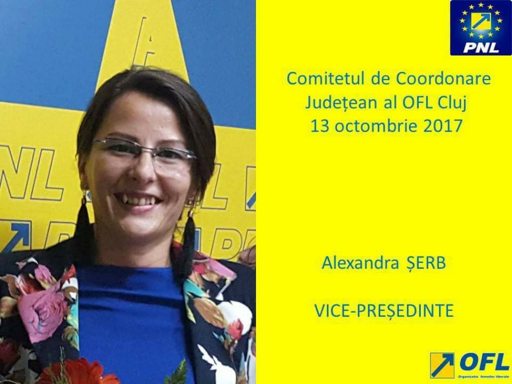 Alexandra Șerb a fost aleasă &icirc;n funcția de vicepreședinte OFL Cluj